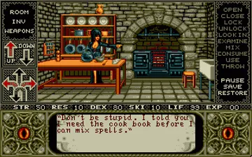 Elvira - Mistress of the Dark_Disk2 screen shot game playing